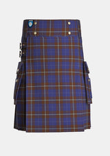Utility_Potts_Tartan_4538_kilt_front_image_with_pleated_design_and_adjustable_buckles_for_men