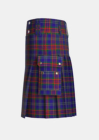 Utility_Prentice_M_Tartan_14047_kilt_left_image_with_pleated_design_and_adjustable_buckles_for_men