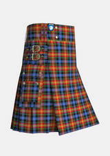 Utility_Pride_of_LGBT_Tartan_11871_kilt_side_image_with_pleated_design_and_adjustable_buckles_for_men