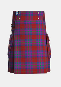 Utility_Pride_of_Scotland_Autumn_Tartan_6479_kilt_front_image_with_pleated_design_and_adjustable_buckles_for_men