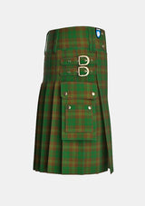 Utility_Prince_David_Tartan_826_kilt_right_image_with_pleated_design_and_adjustable_buckles_for_men