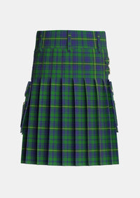 Utility_Princess_Beatrice_Hunting_Tartan_545_kilt_back_image_with_pleated_design_and_adjustable_buckles_for_men