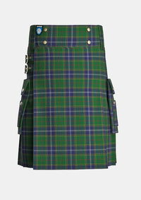 Utility_Pringle_Tartan_2816_kilt_front_image_with_pleated_design_and_adjustable_buckles_for_men