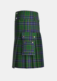 Utility_Pringle_Tartan_2816_kilt_left_image_with_pleated_design_and_adjustable_buckles_for_men