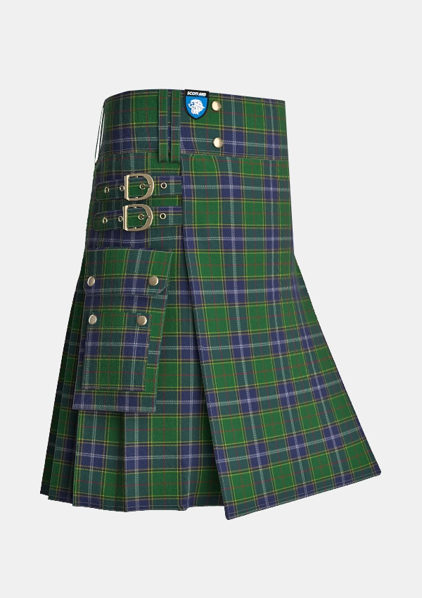 Utility_Pringle_Tartan_2816_kilt_side_image_with_pleated_design_and_adjustable_buckles_for_men