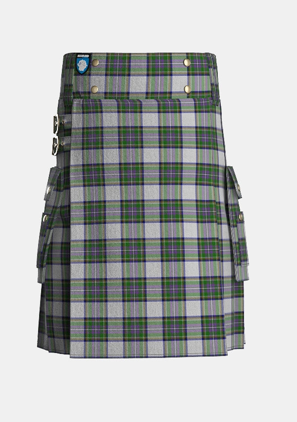 Utility_Pritchard_Tartan_4172_kilt_front_image_with_pleated_design_and_adjustable_buckles_for_men