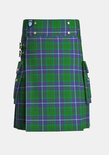 Utility_Proudfoot_Tartan_14703_kilt_front_image_with_pleated_design_and_adjustable_buckles_for_men