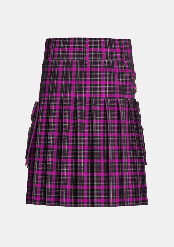 Utility_Punky_Princess_Tartan_10618_kilt_back_image_with_pleated_design_and_adjustable_buckles_for_men