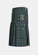 Utility_Purves_Tartan_11173_kilt_right_image_with_pleated_design_and_adjustable_buckles_for_men