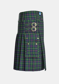 Utility_Purves_Tartan_11173_kilt_right_image_with_pleated_design_and_adjustable_buckles_for_men