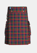 Utility_Quebec_Plaid_du_Tartan_1949_kilt_front_image_with_pleated_design_and_adjustable_buckles_for_men