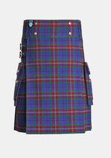 Utility_Rabbie_Burns_Tartan_6318_kilt_front_image_with_pleated_design_and_adjustable_buckles_for_men