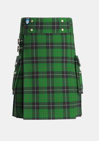 Utility_Raeside_Tartan_6633_kilt_front_image_with_pleated_design_and_adjustable_buckles_for_men