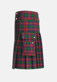 Utility_Rattray_of_Lude_Tartan_1096_kilt_left_image_with_pleated_design_and_adjustable_buckles_for_men