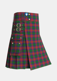 Utility_Rattray_of_Lude_Tartan_1096_kilt_side_image_with_pleated_design_and_adjustable_buckles_for_men