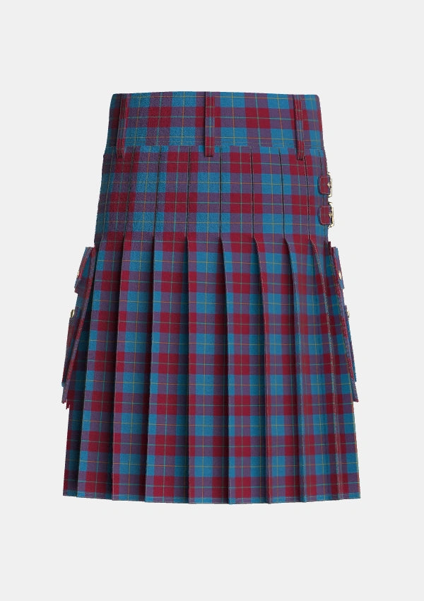 Utility_Reagan_Tartan_6427_kilt_back_image_with_pleated_design_and_adjustable_buckles_for_men