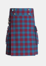 Utility_Reagan_Tartan_6427_kilt_front_image_with_pleated_design_and_adjustable_buckles_for_men