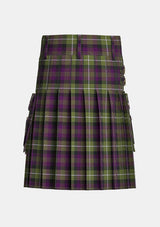 Utility_Rennie_Tartan_716_kilt_back_image_with_pleated_design_and_adjustable_buckles_for_men