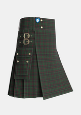 Utility_Renwick_2_Tartan_787_kilt_side_image_with_pleated_design_and_adjustable_buckles_for_men