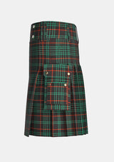 Utility_Renwick_Tartan_787_kilt_left_image_with_pleated_design_and_adjustable_buckles_for_men