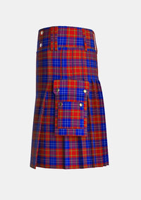 Utility_Richardson_Tartan_5948_kilt_left_image_with_pleated_design_and_adjustable_buckles_for_men