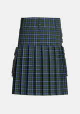 Utility_Robertson_Hunting_2_Tartan_336_kilt_back_image_with_pleated_design_and_adjustable_buckles_for_men