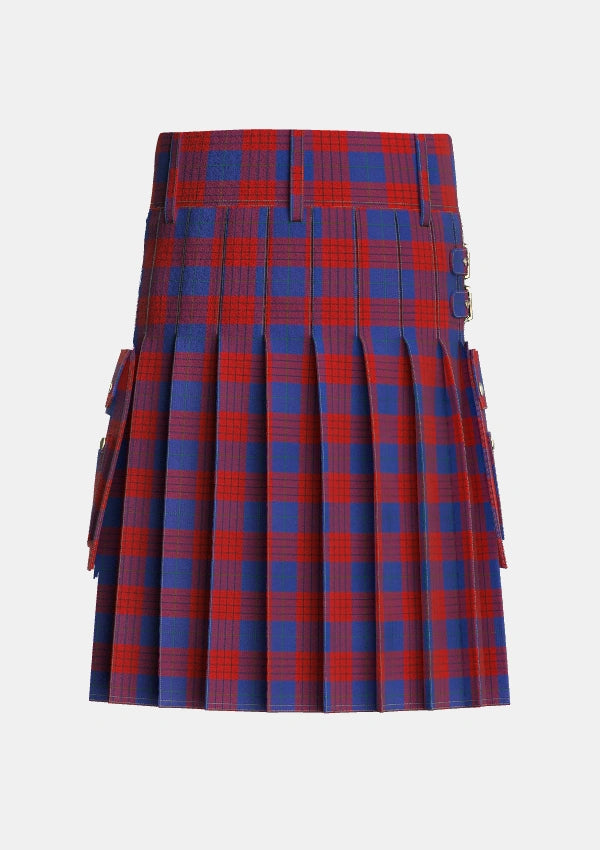Utility_Robinson_Dress_Pendleton_1_Tartan_739_kilt_back_image_with_pleated_design_and_adjustable_buckles_for_men