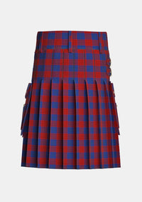 Utility_Robinson_Dress_tartan_739_kilt_back_image_with_pleated_design_and_adjustable_buckles_for_men