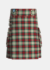 Utility_Rose_White_Dress_Tartan_1227_kilt_front_image_with_pleated_design_and_adjustable_buckles_for_men