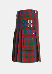 Utility_Ross_2_Tartan_449_kilt_right_image_with_pleated_design_and_adjustable_buckles_for_men