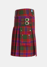 Utility_Ross_3_Tartan_863_kilt_right_image_with_pleated_design_and_adjustable_buckles_for_men