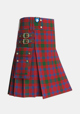 Utility_Ross_5_Tartan_882_kilt_side_image_with_pleated_design_and_adjustable_buckles_for_men