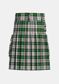 Utility_Ross_Arisaid_Tartan_3170_kilt_back_image_with_pleated_design_and_adjustable_buckles_for_men