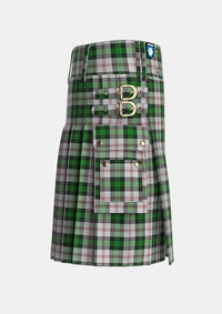 Utility_Ross_Arisaid_Tartan_3170_kilt_right_image_with_pleated_design_and_adjustable_buckles_for_men