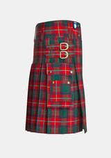 Utility_RoxBurgh_tartan_160_kilt_right_image_with_pleated_design_and_adjustable_buckles_for_men