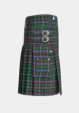 Utility_Russell_tartan_3179_kilt_right_image_with_pleated_design_and_adjustable_buckles_for_men