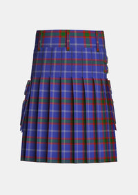 Utility_Russian_Scottish_Tartan_7254_kilt_back_image_with_pleated_design_and_adjustable_buckles_for_men