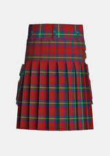 Utility_Ruthven_Tartan_1521_kilt_back_image_with_pleated_design_and_adjustable_buckles_for_men