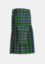 Utility_Rutledge_Tartan_4019_kilt_left_image_with_pleated_design_and_adjustable_buckles_for_men