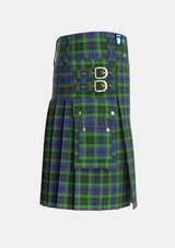 Utility_Rutledge_Tartan_4019_kilt_right_image_with_pleated_design_and_adjustable_buckles_for_men