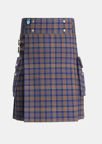 Utility_Ruxton_Dress_Tartan_2380_kilt_front_image_with_pleated_design_and_adjustable_buckles_for_men