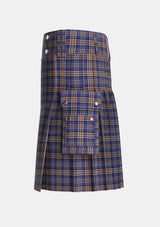Utility_Ruxton_Dress_Tartan_2380_kilt_left_image_with_pleated_design_and_adjustable_buckles_for_men