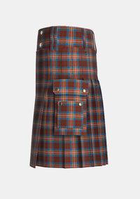 Utility_Ryan_Fehder_Tartan_10483_kilt_left_image_with_pleated_design_and_adjustable_buckles_for_men