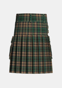 Utility_Sackett_Tartan_6918_kilt_back_image_with_pleated_design_and_adjustable_buckles_for_men