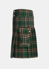 Utility_Sackett_Tartan_6918_kilt_left_image_with_pleated_design_and_adjustable_buckles_for_men