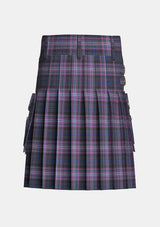 Utility_Scotland_Forever_tartan_6038_kilt_back_image_with_pleated_design_and_adjustable_buckles_for_men