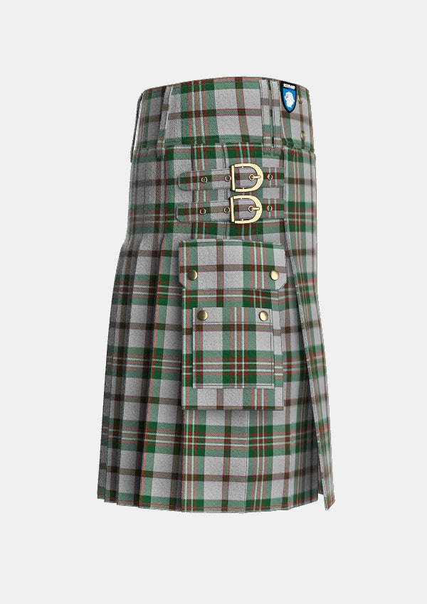 Utility_Scott_Dress_2_Tartan_1007_kilt_right_image_with_pleated_design_and_adjustable_buckles_for_men