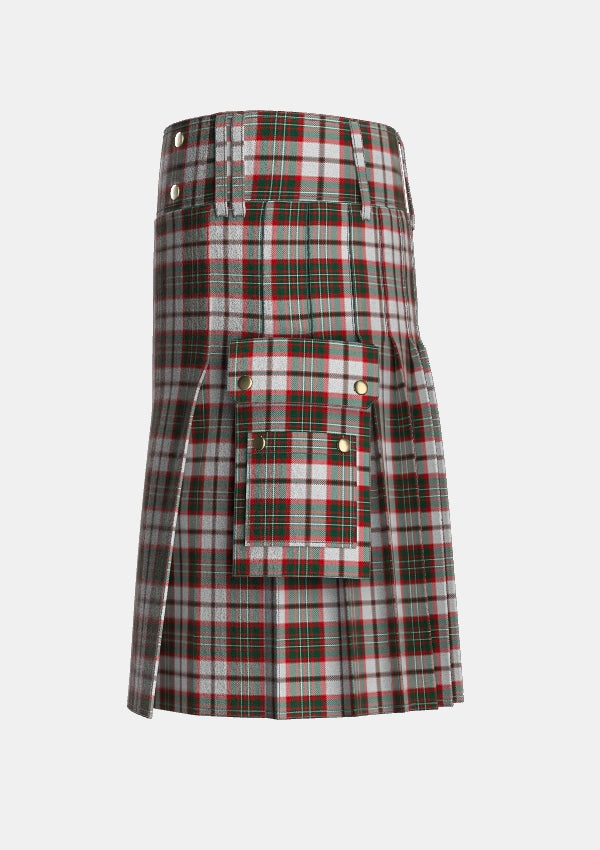 Utility_Scott_Dress_Tartan_1006_kilt_left_image_with_pleated_design_and_adjustable_buckles_for_men
