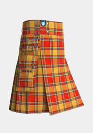 Utility_Scrimgeour_Tartan_1627_kilt_side_image_with_pleated_design_and_adjustable_buckles_for_men