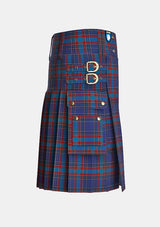 Utility_Selkirk_Tartan_2304_kilt_right_image_with_pleated_design_and_adjustable_buckles_for_men